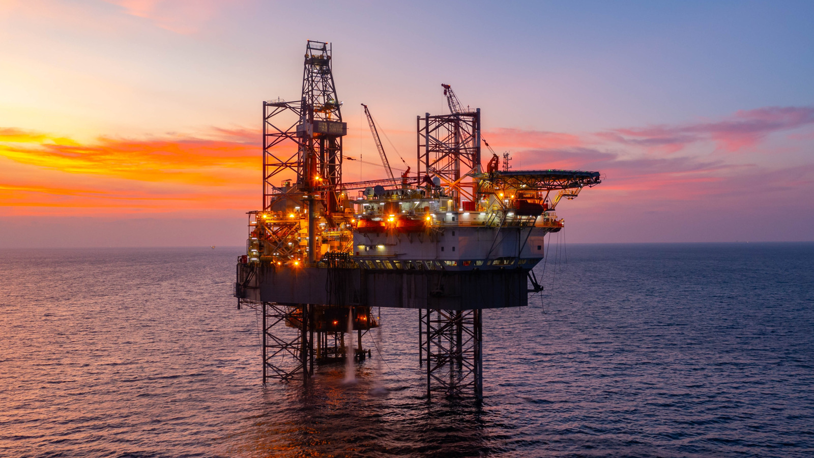 Imagen ilustrativa plataforma petrolifera